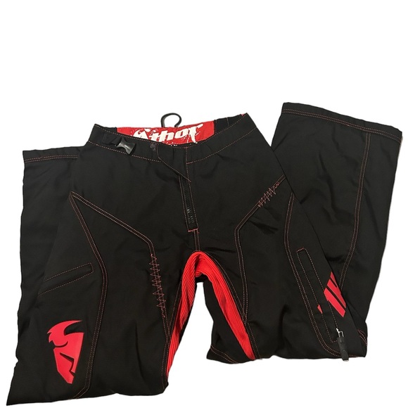 Thor Static Riding Convertible Pants ATV Motorcycle Size 28 *** Flaw*** - Picture 3 of 6